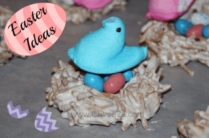Easter Dessert Ideas:  Edible Peeps Nests and Cookies!