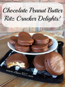 Chocolate Peanut Butter Ritz Crackers