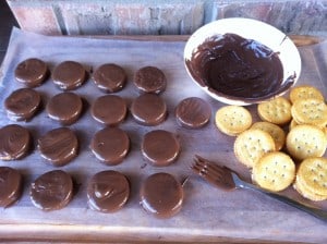 chocolate peanut butter ritz crackers