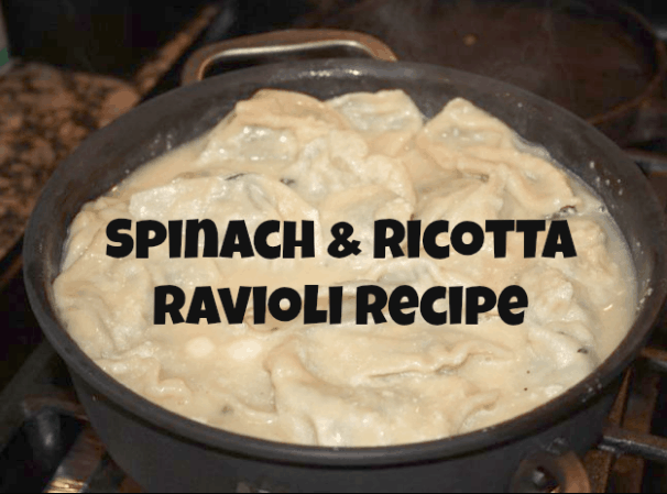 Spinach Cheese Stuffed Ravioli