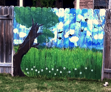 painted fence idea