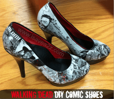 DIY Comic Book Shoes