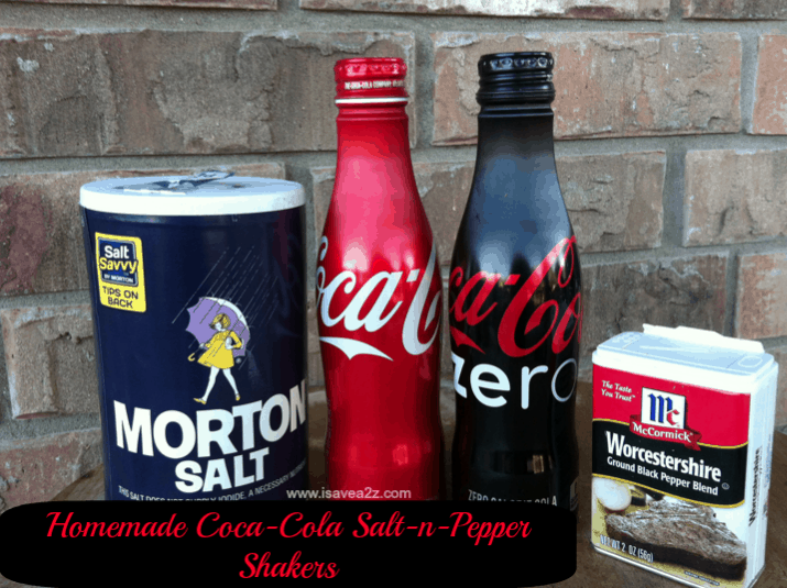 Homemade Coca-Cola Salt n Pepper Shakers