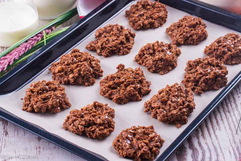 No Bake Chocolate Peanut Butter Oatmeal Cookies Recipe