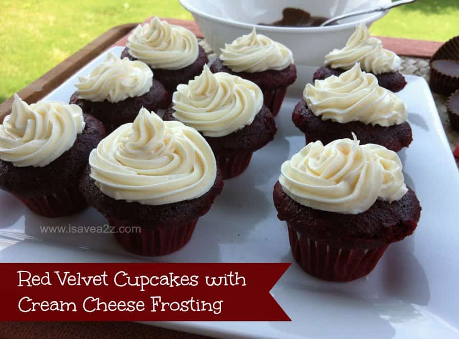 Red Velvet Cupcakes with Cream Cheese Frosting