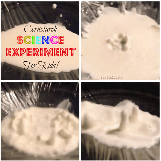 Fun Cornstarch Science Experiment for Kids!