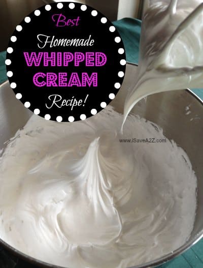 Best Homemade Whipped Cream Recipe