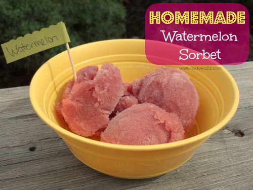 Homemade Sorbet Recipe: Watermelon