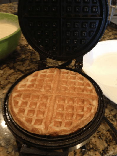 cake batter waffles recipe