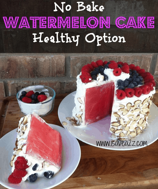 No Bake Watermelon Cake Recipe