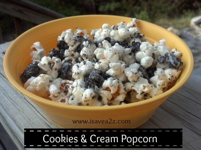 cookies and cream popcorn