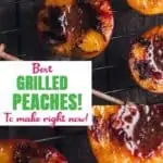 Grilled peaches