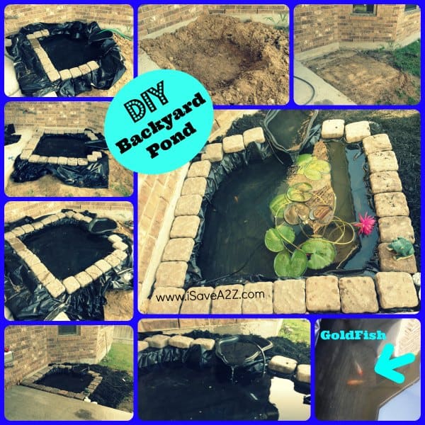 DIY Easy Backyard Pond Design Idea