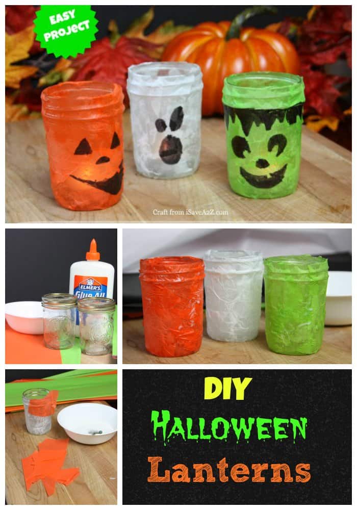 DIY Halloween Lanterns collage