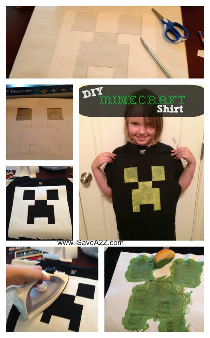 DIY Minecraft Creeper Shirt Tutorial