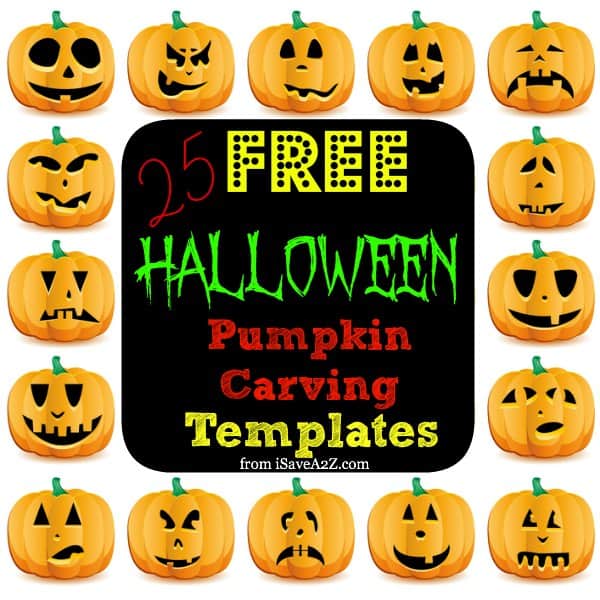 25 (Easy) Free Halloween Pumpkin Carving Templates