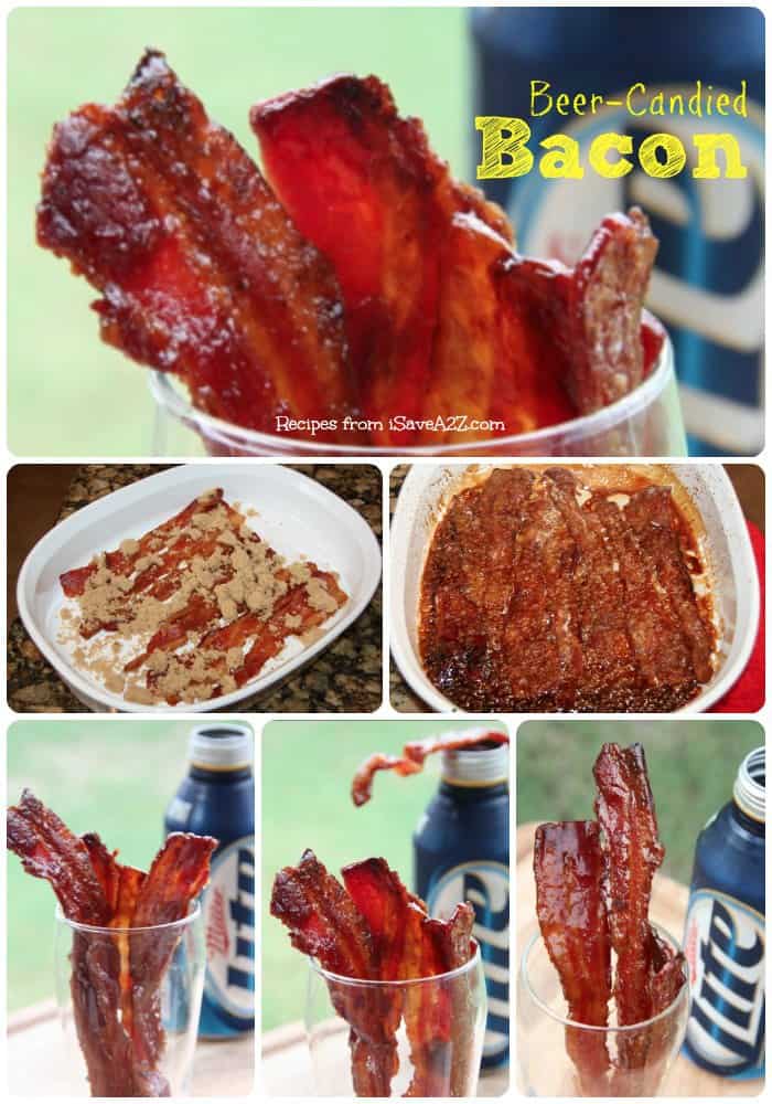 Beer Candied Bacon Collage