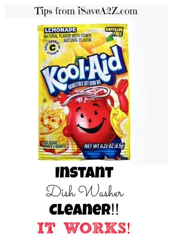 Kool-Aid as an Instant Dish Washer Cleaner