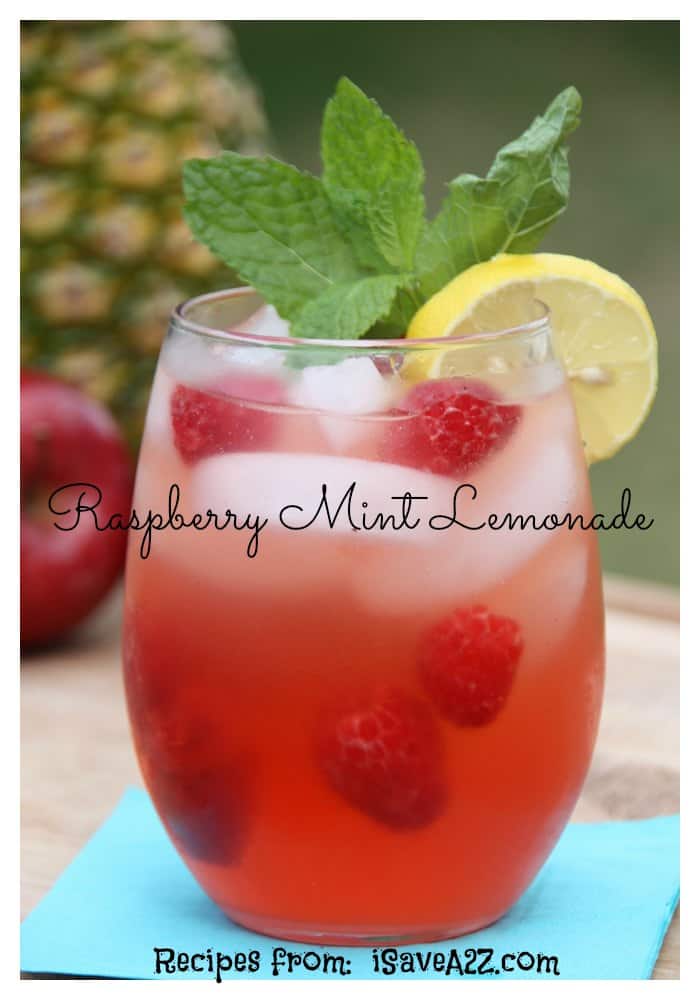 Homemade Raspberry Mint Lemonade Recipe