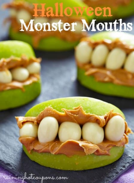Halloween Monster Mouth Apples