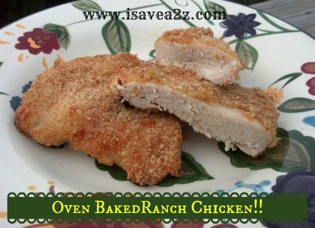 oven baked ranch chicken recipe