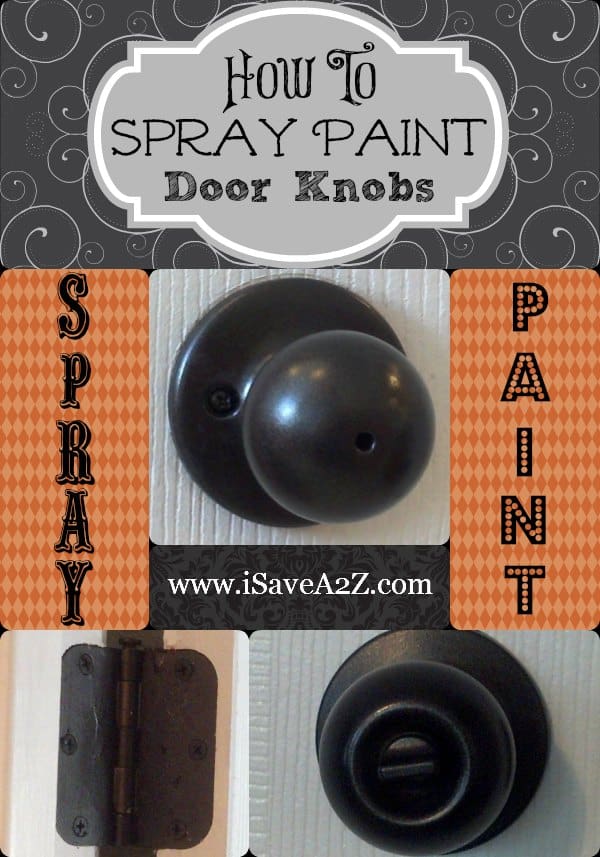 spray paint door knobs