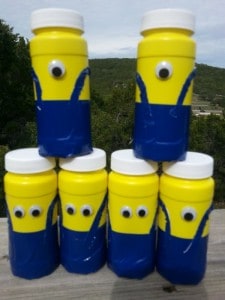 minion bubble party favors