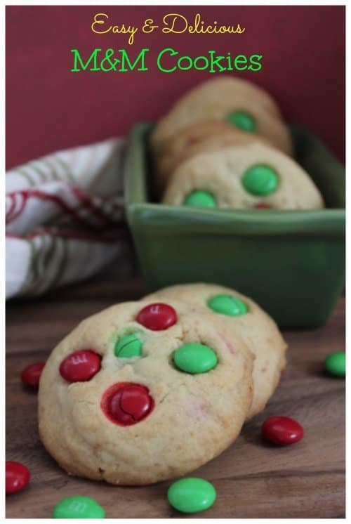 Easy M&M Cookies Recipe - iSaveA2Z.com