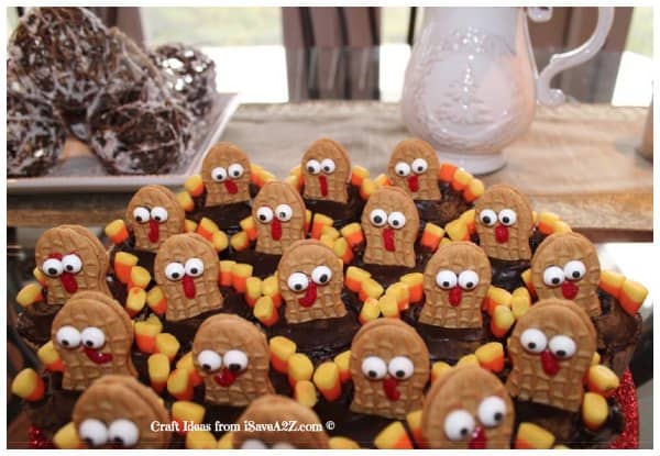 Easy Turkey Cupcakes Idea