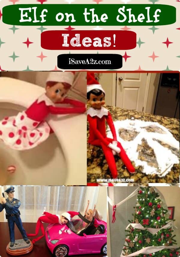 Elf on the Shelf Ideas! Get 100+ printable ideas here!!