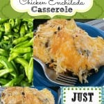 Green Chile Chicken Enchilada Casserole