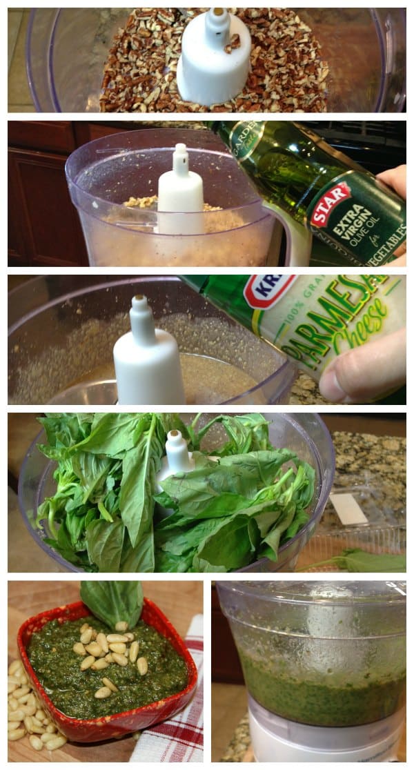 Homemade Walnut Basil Pesto Recipe #STAROliveOil #shop #cbias