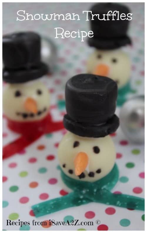 Snowman Truffles Recipe