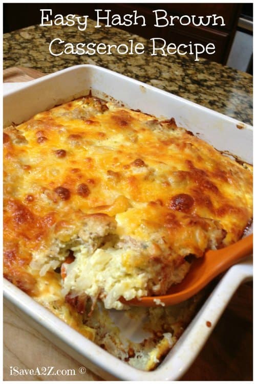 Easy Hash Brown Casserole Recipe