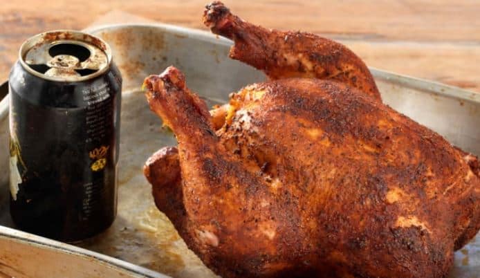 smoked beer can chicken