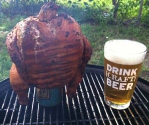 smoked beer can chicken