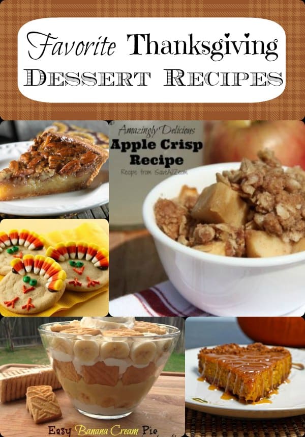 Favorite Thanksgiving Dessert Recipes