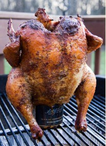 smoked beer can chicken