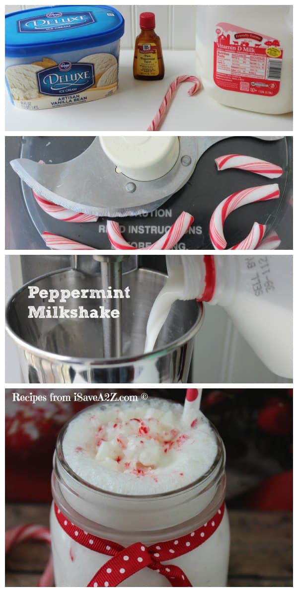 Easy Peppermint Milkshake process