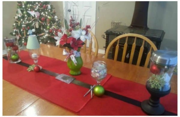 santa belt table runner