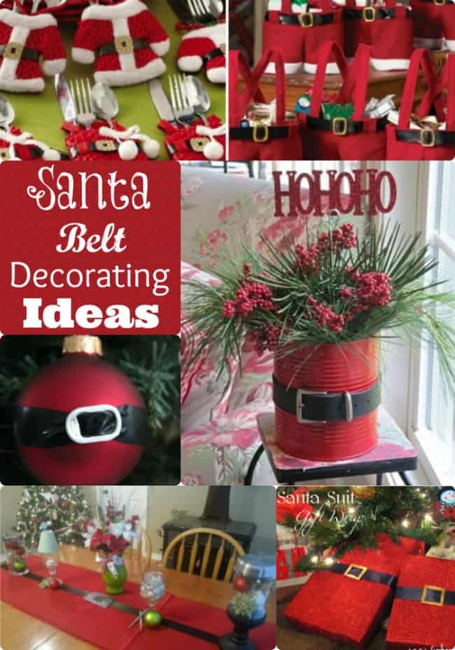 santa belt decorating ideas