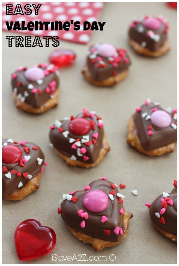 Valentine's Day Chocolate Pretzel Treats