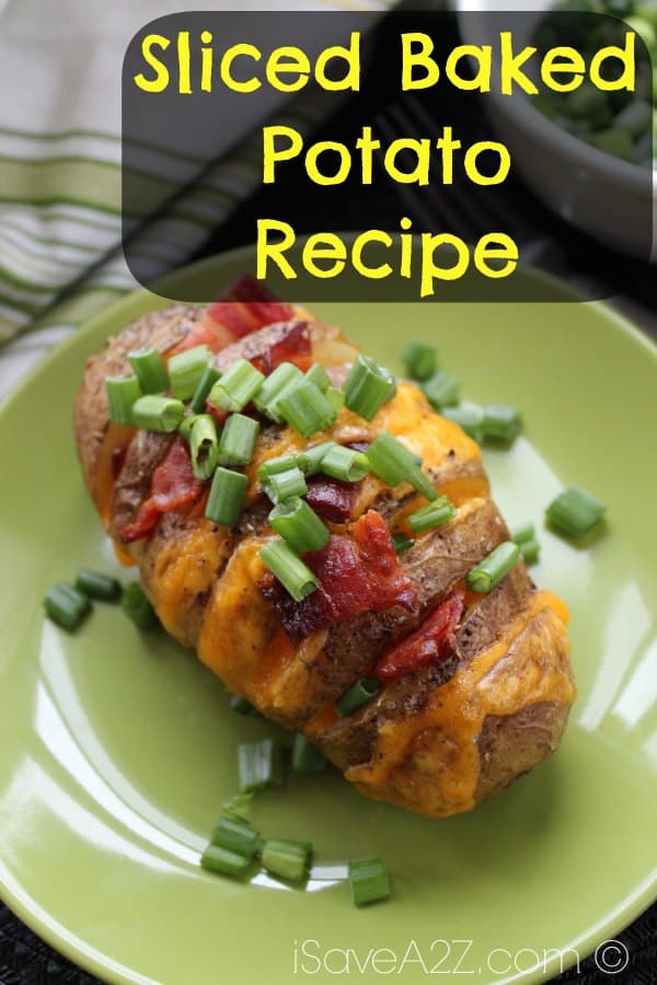 Easy Sliced Baked Potato recipe - iSaveA2Z.com