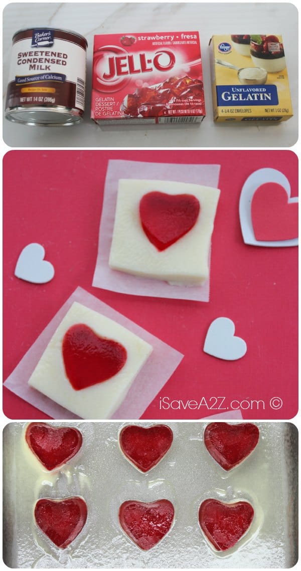 Valentine's Jello Hearts ingredients