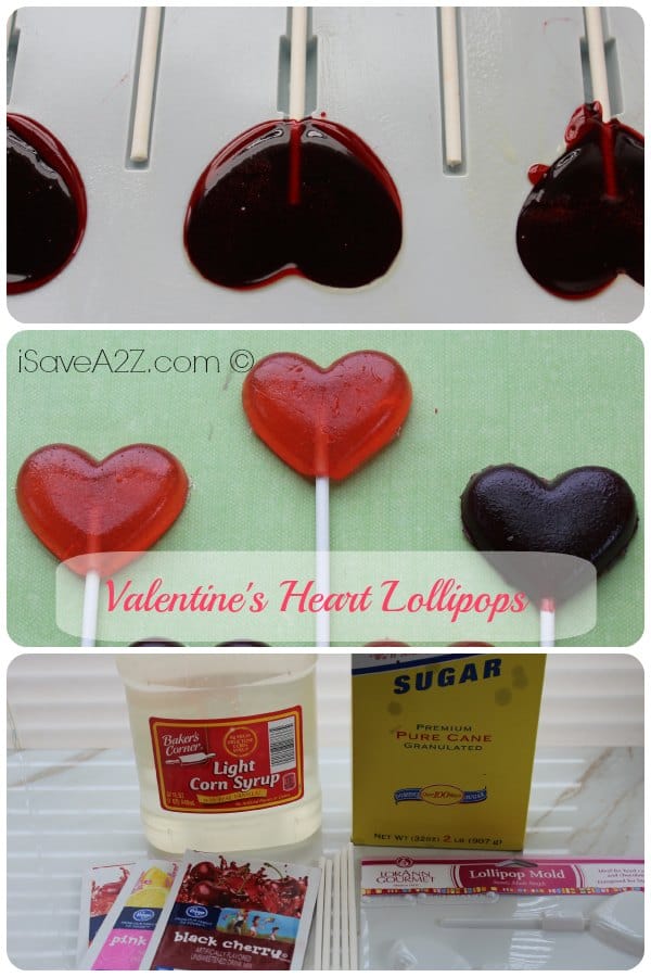 Valentine's heart lollipop recipe