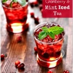 Cranberry and Mint Iced Tea