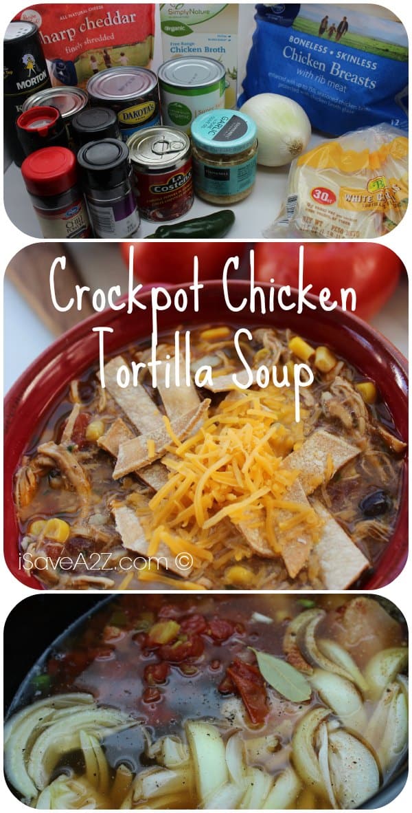 Crockpot Chicken Tortilla Soup Recipe