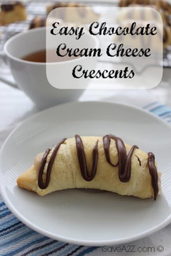 Easy Chocolate Cream Cheese Crescents