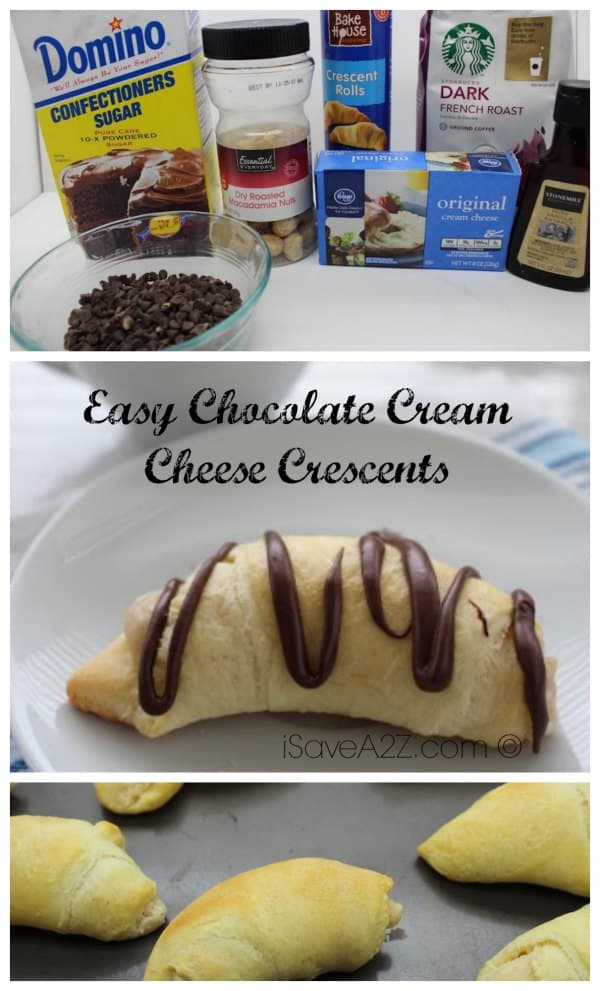 Easy Chocolate Cream Cheese Crescents Recipe