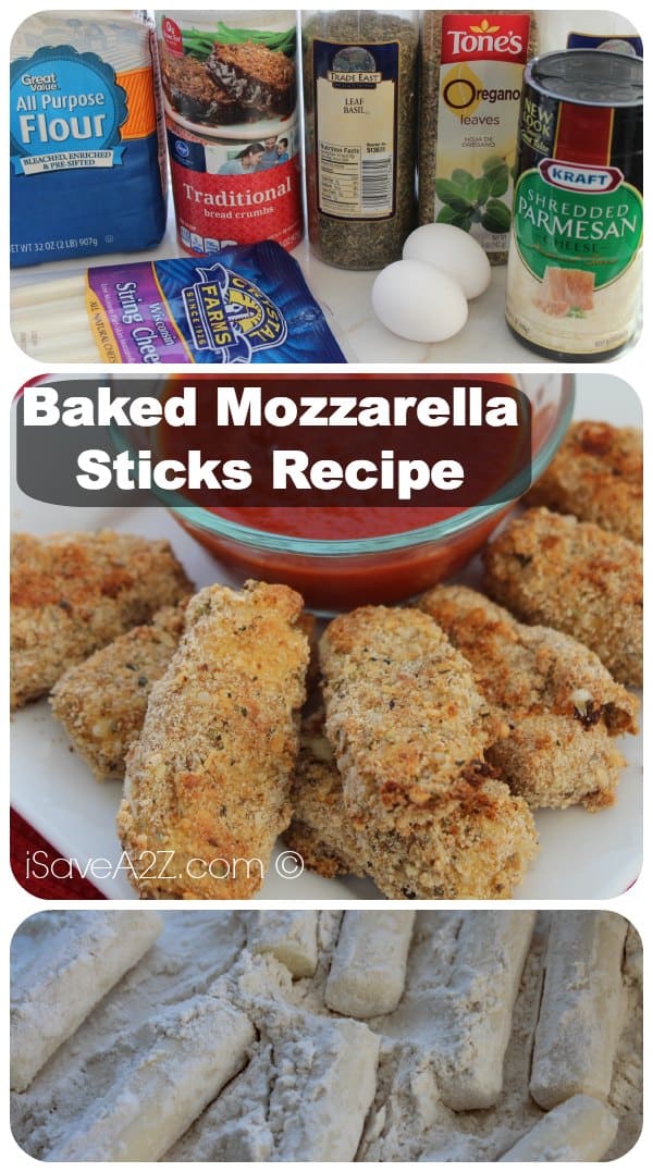 Baked Mozzarella Sticks Recipe